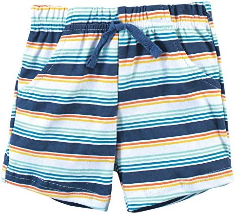 Hudson Baby Unisex Baby Cotton Bodysuit, Shorts and Shoe Set - Image 4