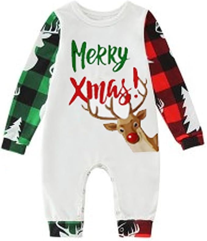 Awoscut Family Christmas Pajamas Matching Pajamas for Family, Xmas PJs Sets Holiday Sleepwear