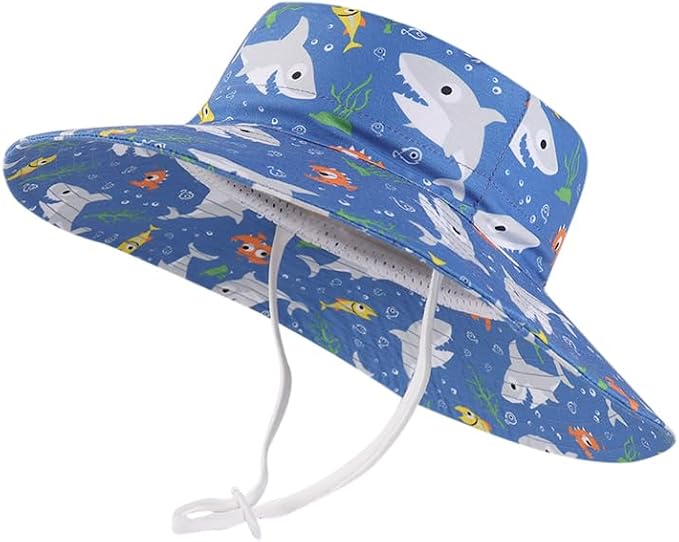 LANGZHEN Sun Protection Hat for Kids Toddler Boys Girls Wide Brim Summer by LANGZHEN