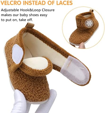 FEETCITY Baby Booties Girls Boys Infant Slippers First Walkers Shoes Warm Socks - Image 4