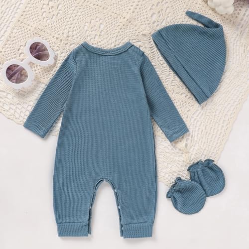 GRNSHTS Newborn Baby Boy Romper Coming Home Outfits Letter Print Bodysuit - Image 3