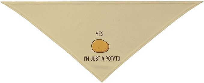 Baked Potato with Legs Dog Bandana, Funny Washable Triangle Bibs Scarf - Image 9