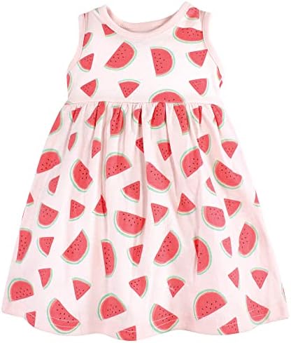 Hudson Baby Infant and Toddler Girls Cotton Dress and Cardigan Set - Image 4