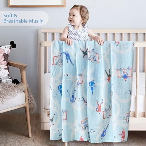 Baby Swaddle Blankets, Bamboo Muslin Receiving Blanket | 1-Pack, Lightweight & - Image 2