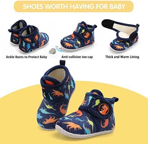 FEETCITY Baby Booties Girls Boys Infant Slippers First Walkers Shoes Warm Socks - Image 5