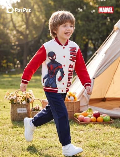 Disney Bomber Jacket Spider Man Marvel Toy Story Cars Varsity Cardigan2-13Y - Image 3