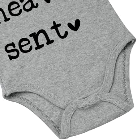 Heaven Sent Baby Bodysuit Religious Pregnancy Announcement Baby Romper Unisex - Image 4