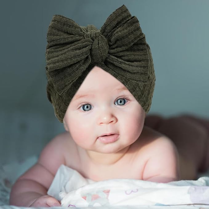 Cinaci 4 Pieces Baby Girls Turban Hats - Image 6