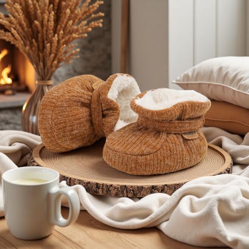 HsdsBebe Unisex Newborn Baby Cotton Booties Non-Slip Sole - Image 3