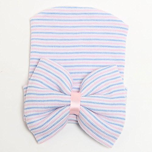 DRESHOW BQUBO 4 Pack Newborn Hospital Hat Infant Baby Hat Cap - Image 6