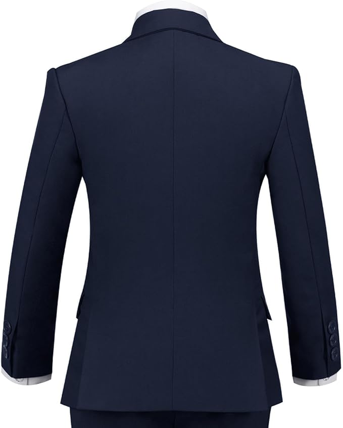 Boys Suit for Kids Tuxedo Suits for Wedding Formal Suit Set Toddler Boy Dress Outfit with Shirt and Tie