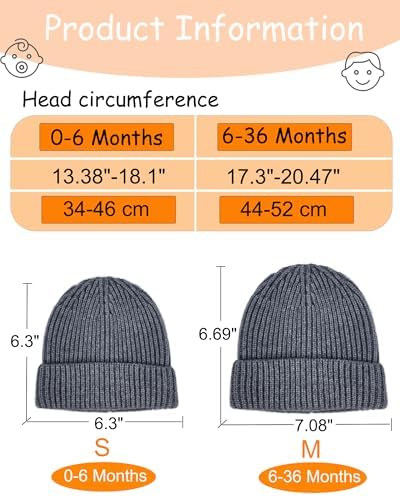 vidsel Toddler Beanie Baby Hat Boys Girls Beanies Wool Warm Kid Winter Hat - Image 5
