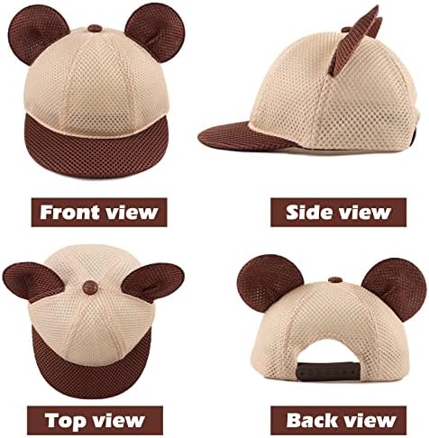 JANGANNSA Baby Duck Cap Infant Kids Sun Hat Bear Cute Cartoon Caps Spring Summer - Image 2