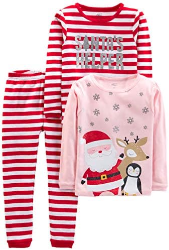 Simple Joys by Carter's Baby 3-Piece Snug-fit Cotton Holiday Pajama Set by SimpleJoysbyCarters