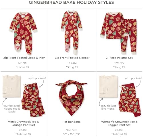 Burt's Bees Baby Matching Family Jammies, Organic Cotton, Holiday Pajamas - Image 2