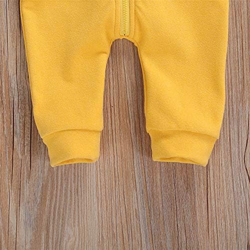 FYBITBO Infant Baby Boys Girls Clothing Zipper Hooded Jumpsuit Romper Long - Image 5