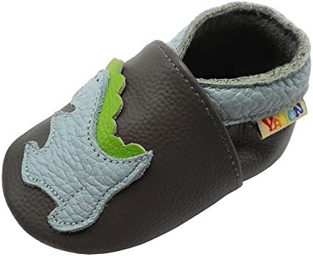 YALION Baby Soft Leather Shoes Suede Sole Infant Toddler First Walking Sports by YALION