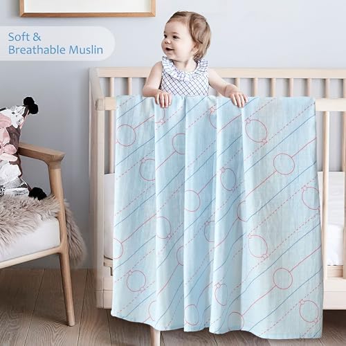 Baby Swaddle Blankets, Bamboo Muslin Receiving Blanket | 1-Pack, Lightweight & - Image 2