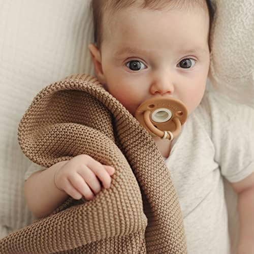 100% Organic Cotton Heritage Knit Textured Baby Blanket - Image 6
