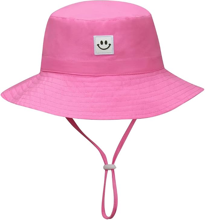 Baby Sun Hat Smile Face UPF 50+ Toddler Bucket Hat - Image 3