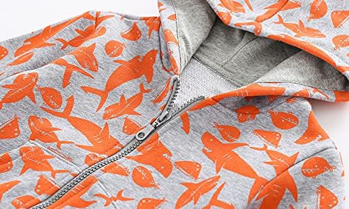 Baby Toddler Boys Dinosaur Hooded Zip Jacket Casual Outerwear Active Sweatshirt - Image 4