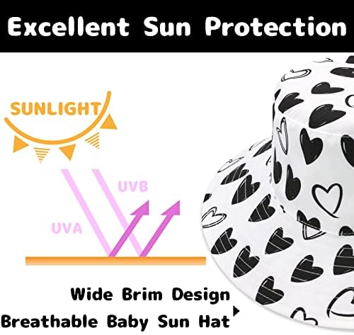 Baby Sun Hat Baby Boy Hats Toddler Hat UPF 50+ Bucket Hat - Image 4