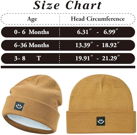 MaxNova 2 Pack Baby Beanie Fleece Lined Knit Toddler Hat - Image 7
