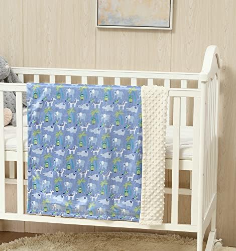 CREVENT 2Pcs 30''X40'' Cute Cozy Fluffy Warm Baby Blankets - Image 3