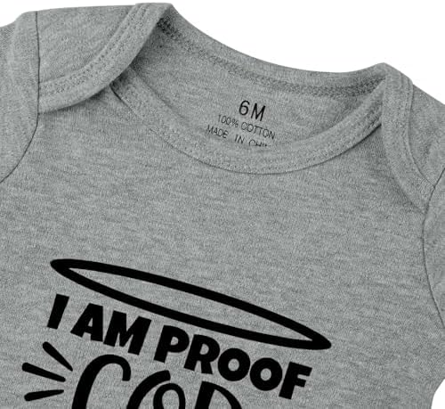 listery I'M Proof That God Answers Prayers Baby Bodysuit Baby Religious Infant - Image 2