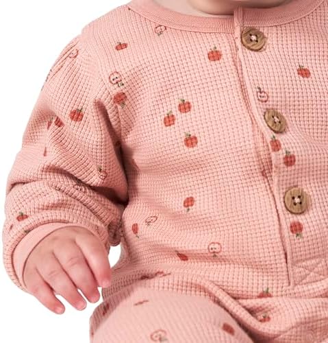 Modern Moments by Gerber Baby Henley Waffle Knit Romper - Image 5