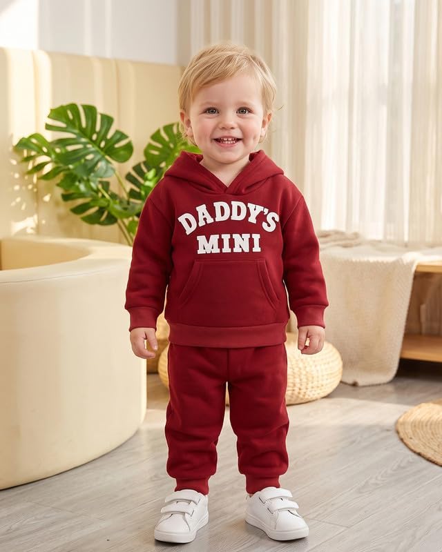 Toddler Baby Boy Fall Clothes Long Sleeve Hoodie Sweatshirts Pants Set Infant - Image 2