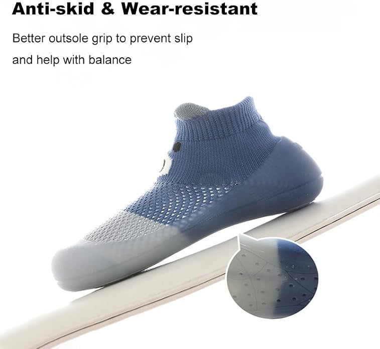 Baby Non Slip Socks Shoes Toddler Girls Boys First Walking Shoes Infant Indoor - Image 3
