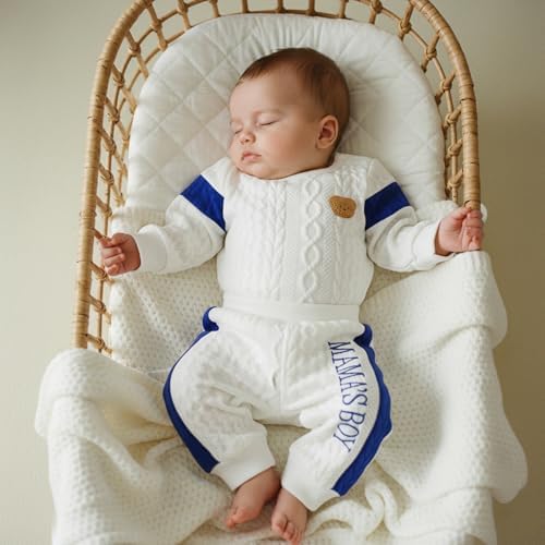 Giraropa Newborn Baby Boy Clothes Rib Knit Romper Jumpsuit Solid Sweater - Image 3