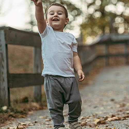 HonestBaby Unisex-Baby Multipack Harem Pants Roomy Fit Pull on Bottoms 100% - Image 7