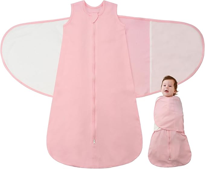 Baby Swaddle Sleep Sack, 1.0 Tog New-Parent-Friendly Swaddle by Lilbestie