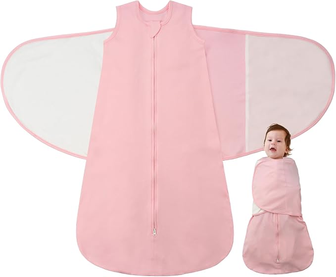 Baby Swaddle Sleep Sack, 1.0 Tog New-Parent-Friendly Swaddle by Lilbestie
