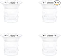 4pcs Flange Insert 17mm Compatible with eufy S1 Pro/S1/E10/E20 Wearable Breast Pump, Replace for eufy Breast Pump Sizing Insert, Fit for eufy Pump Replacement Parts