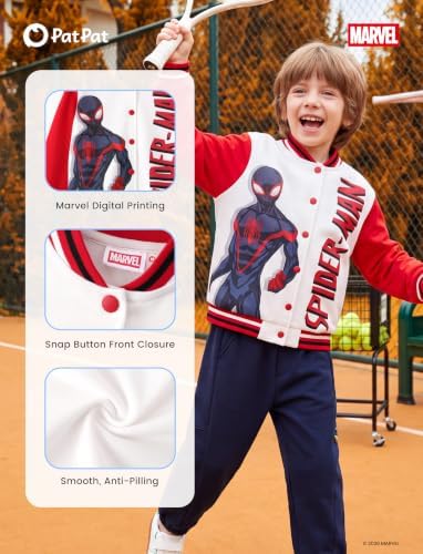 Disney Bomber Jacket Spider Man Marvel Toy Story Cars Varsity Cardigan2-13Y - Image 6