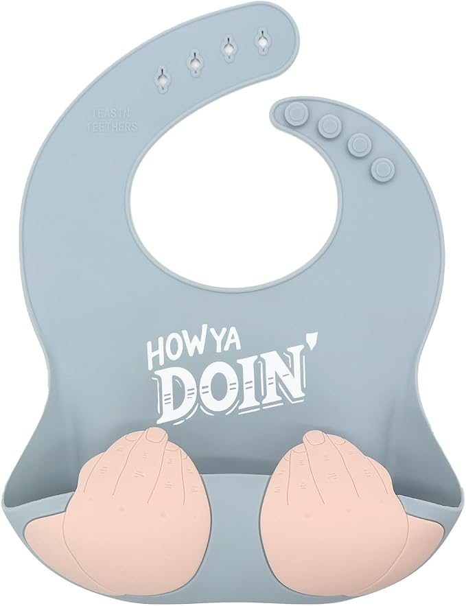 Teasin' Teethers Funny Italian Silicone Baby Bib by Unknown