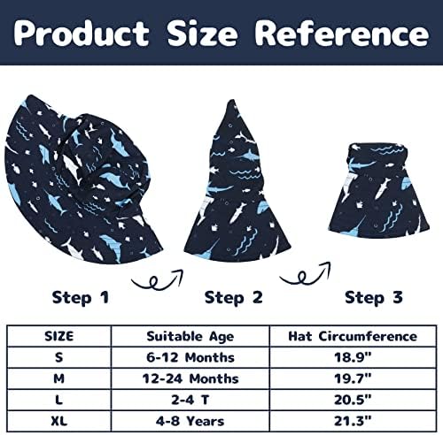 Baby Sun Hat Baby Boy Hats Toddler Hat UPF 50+ Bucket Hat - Image 6