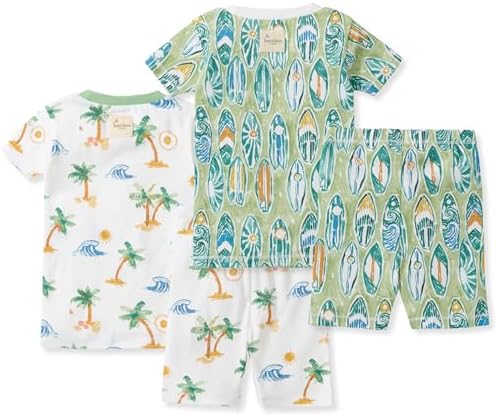 Burt's Bees Baby Unisex Organic Cotton Short Sleeve & Shorts PJ Set, 2-PC | - Image 2