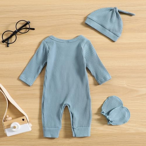 GRNSHTS Newborn Baby Boy Romper Coming Home Outfits Letter Print Bodysuit - Image 3