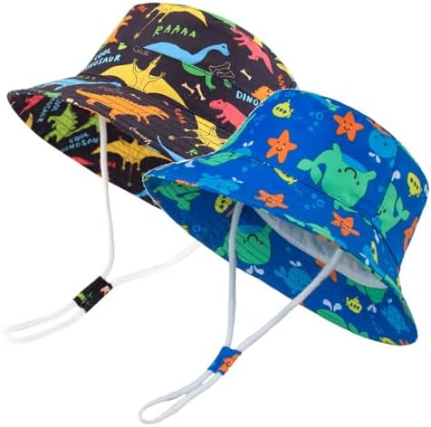 LANGZHEN Sun Protection Hat for Kids Toddler Boys Girls Wide Brim Summer by LANGZHEN