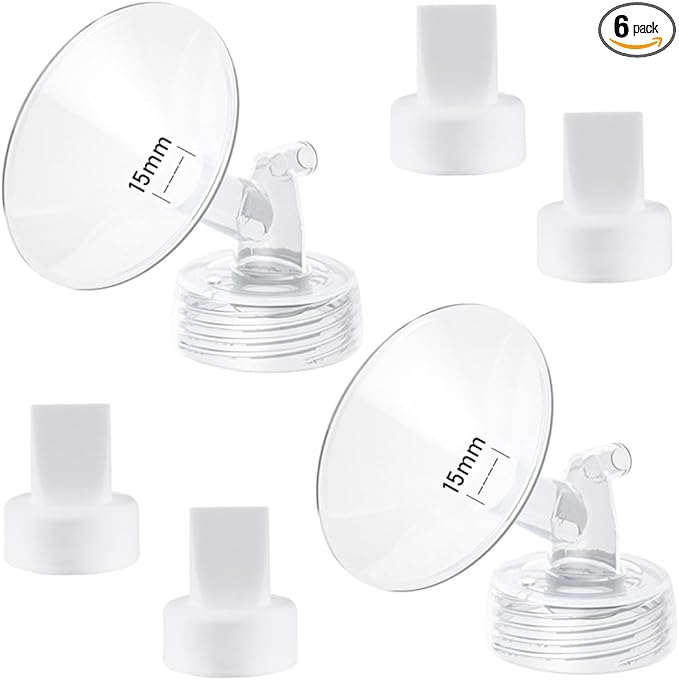 15mm Flange and Duckbill Valve Compatible with Spectra S1 Spectra S2 Spectra9 Plus Synergy Gold Breast Pump, Spectra Pump Parts S2 Parts S2 Accessories Replacement