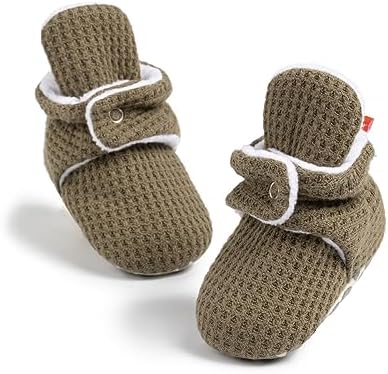 HsdsBebe Unisex Newborn Baby Cotton Booties Non-Slip Sole - Image 3