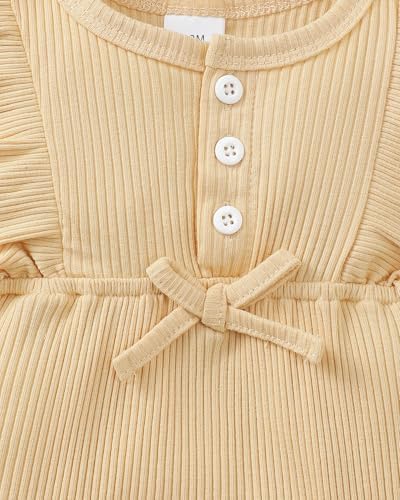 Renotemy Baby Girl Clothes Summer Rompers Cute Outfits Preemie-18 Months | - Image 4
