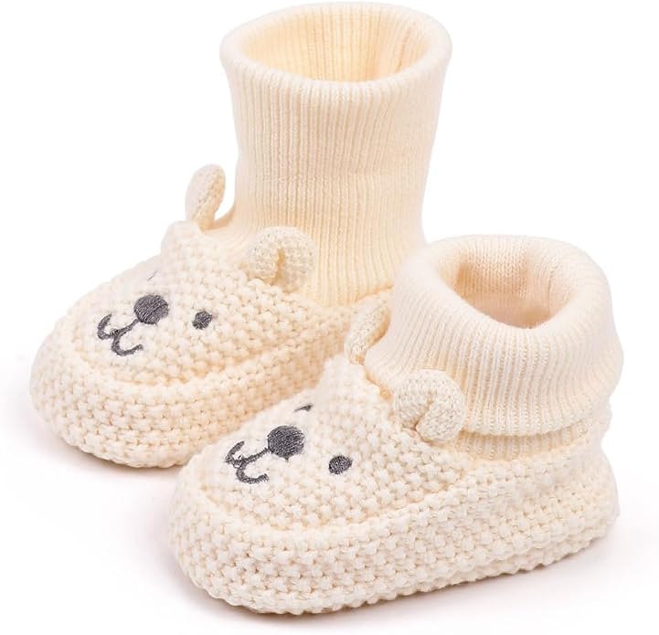 Newborn Baby Boys Girls Cozy Warm Booties Infant Cute Cartoon Knit Soft Socks by Unknown