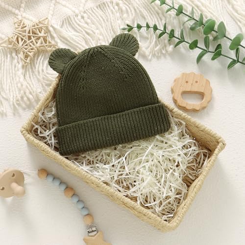 Hadetoto Cotton Baby Beanie Winter Knitted Hat - Image 6