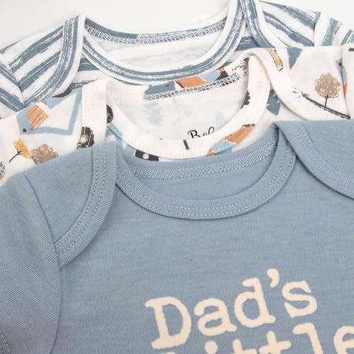 Baby Essentials Baby Boys 5 Piece Bodysuit Set - Image 6