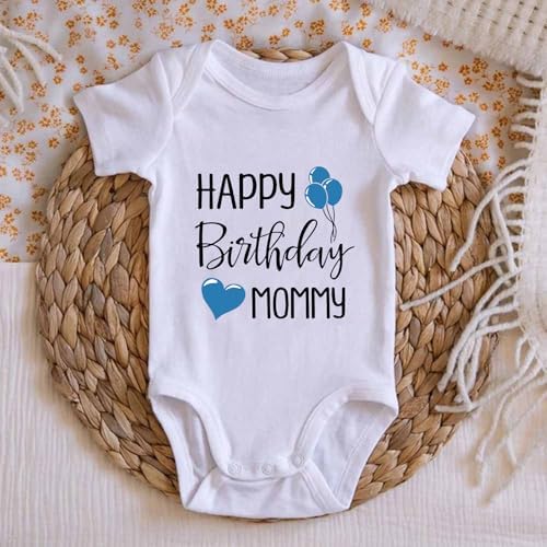 Happy Birthday Mommy Baby Bodysuit Happy Birthday Mommy Baby Outfit - Image 4